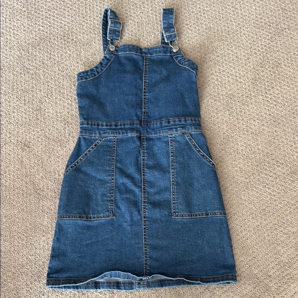 Art Class: Denim Pinafore Dress